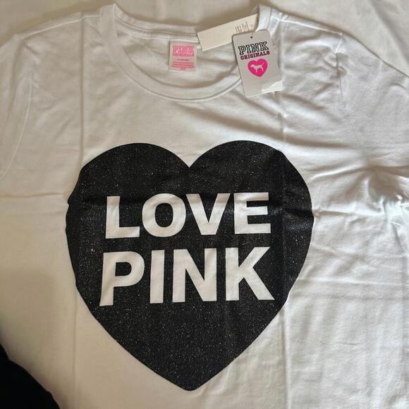 Victoria's Secret Pink shirt and bike shorts set - Picture 2 of 3